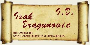 Isak Dragunović vizit kartica